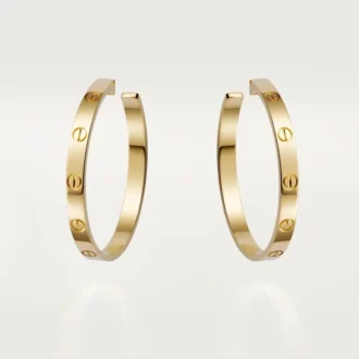 Love-øreringer – gult gull – Cartier