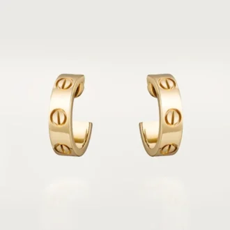 Love-øreringer – gult gull – Cartier