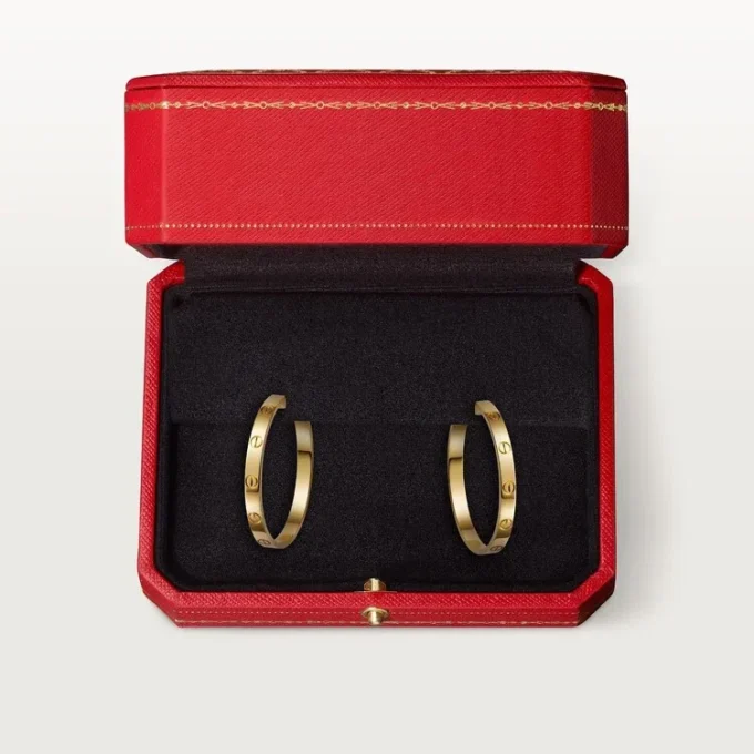 Love-øreringer – gult gull – Cartier