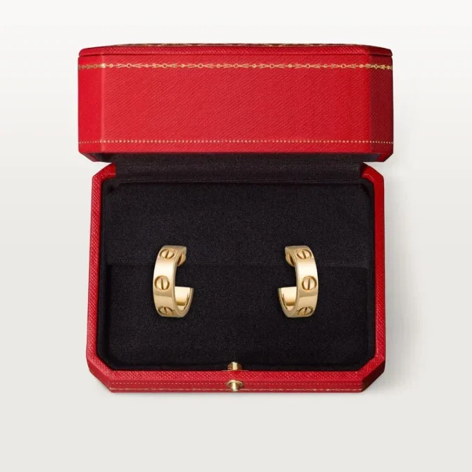 Love-øreringer – gult gull – Cartier
