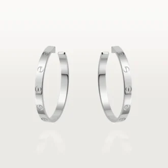 Love-øreringer – hvitt gull – Cartier