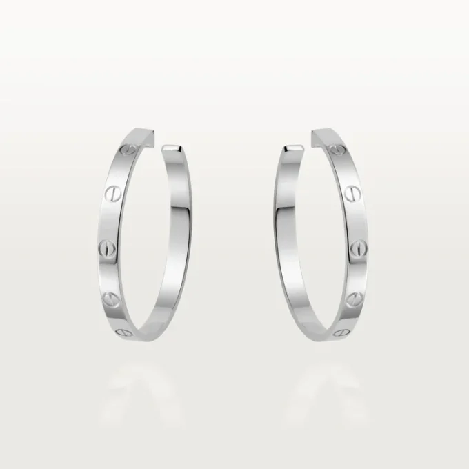 Love-øreringer – hvitt gull – Cartier