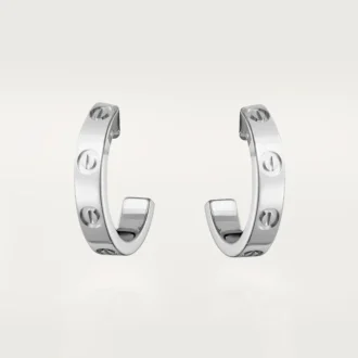 Love-øreringer – hvitt gull – Cartier