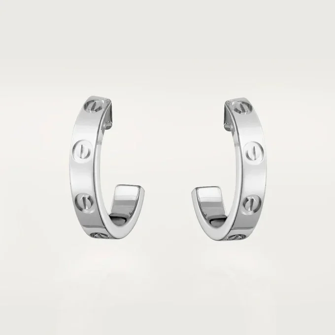 Love-øreringer – hvitt gull – Cartier