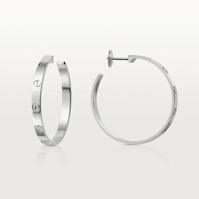 Love-øreringer – hvitt gull – Cartier