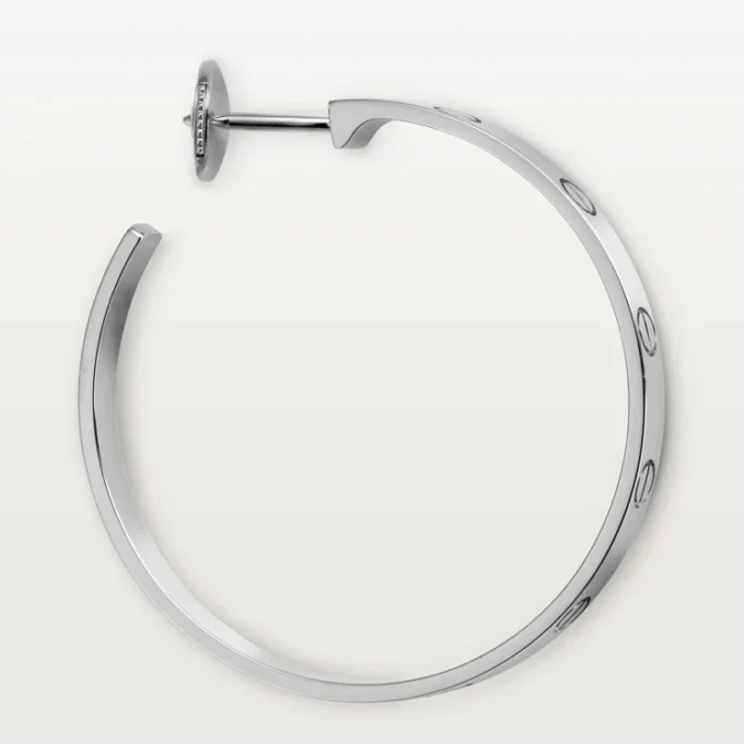 Love-øreringer – hvitt gull – Cartier