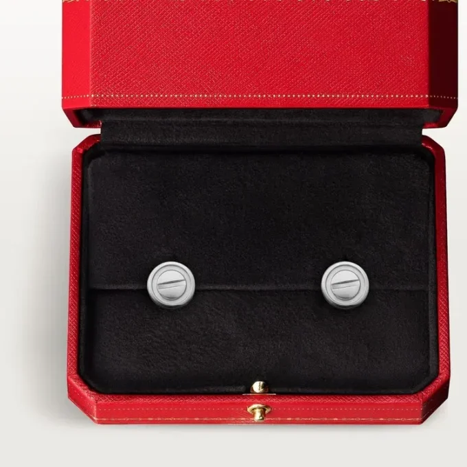 Love-øreringer – hvitt gull – Cartier