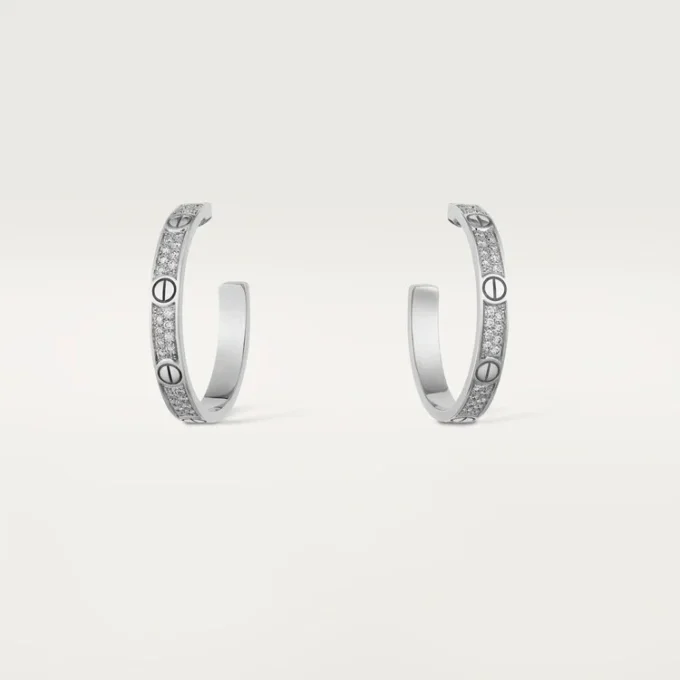 Love-øreringer – hvitt gull, diamant – Cartier