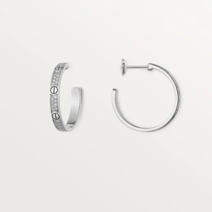 Love-øreringer – hvitt gull, diamant – Cartier