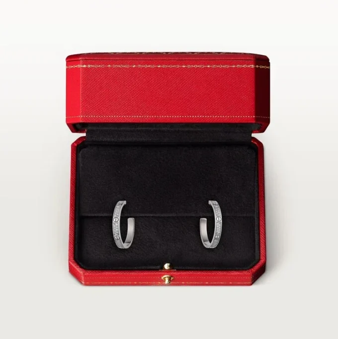 Love-øreringer – hvitt gull, diamant – Cartier