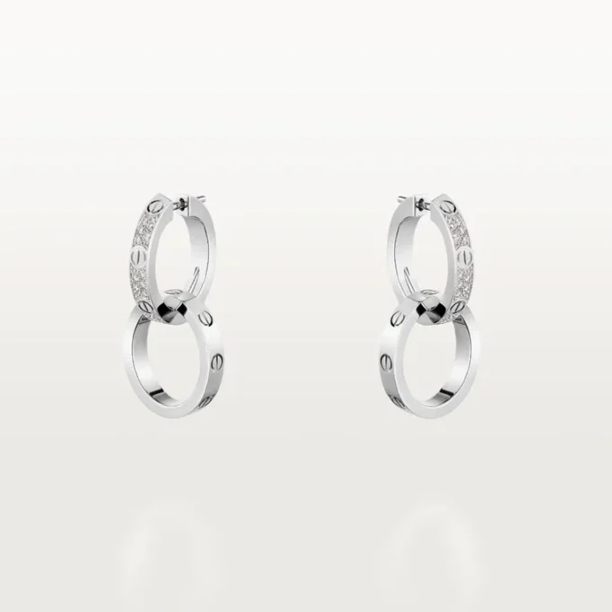Love-øreringer, Multiwear, halvbelagt