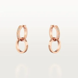 Love-øreringer, Multiwear, halvbelagt