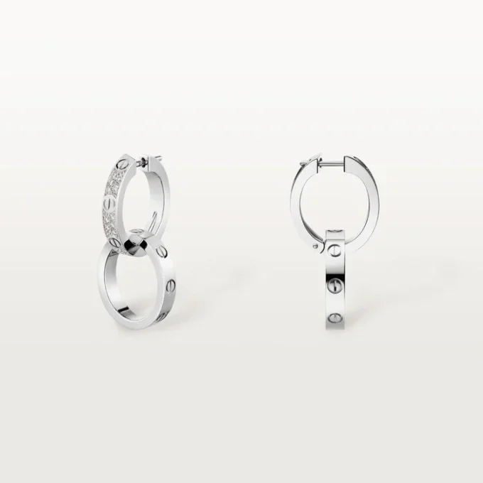 Love-øreringer, Multiwear, halvbelagt