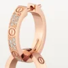 Love-øreringer, Multiwear, halvbelagt