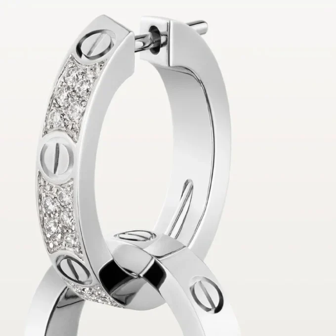 Love-øreringer, Multiwear, halvbelagt