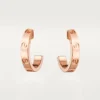 Love-øreringer – rosa gull – Cartier