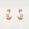 Love-øreringer – rosa gull, diamanter – Cartier