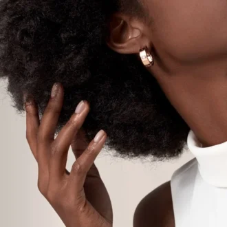 Love-øreringer – rosa gull, diamanter – Cartier