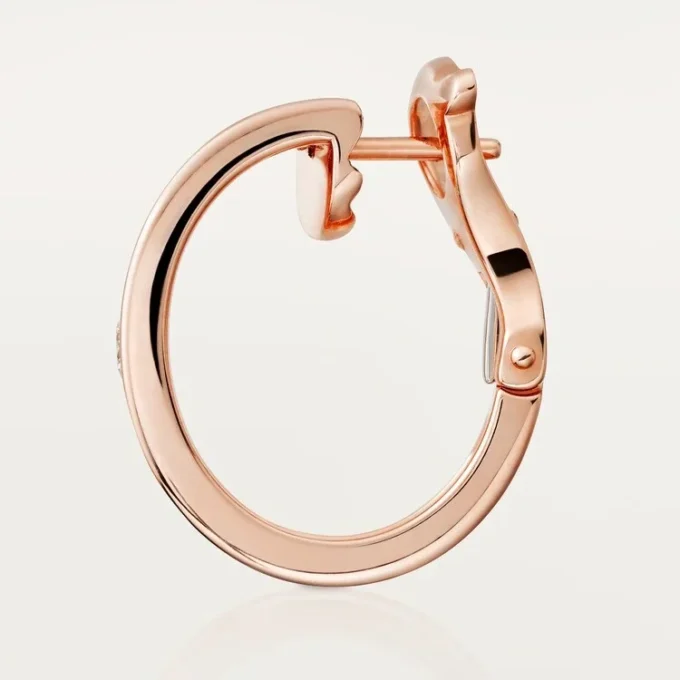 Love-øreringer – rosa gull, diamanter – Cartier