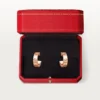 Love-øreringer – rosa gull, diamanter – Cartier