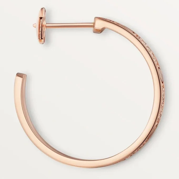 Love-øreringer – Rosegull, diamant – Cartier