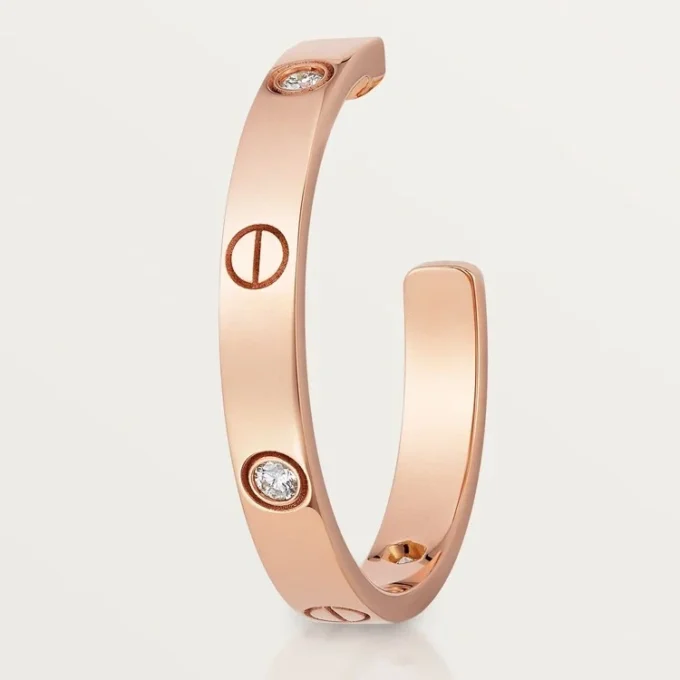 Love-øreringer – Rosegull, diamant – Cartier