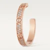 Love-øreringer – Rosegull, diamant – Cartier