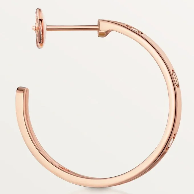 Love-øreringer – Rosegull, diamant – Cartier
