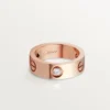 Love-ring, 3 diamanter – Rosagull, Diamanter – Cartier