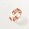 Love-ring, 3 diamanter – Rosagull, Diamanter – Cartier