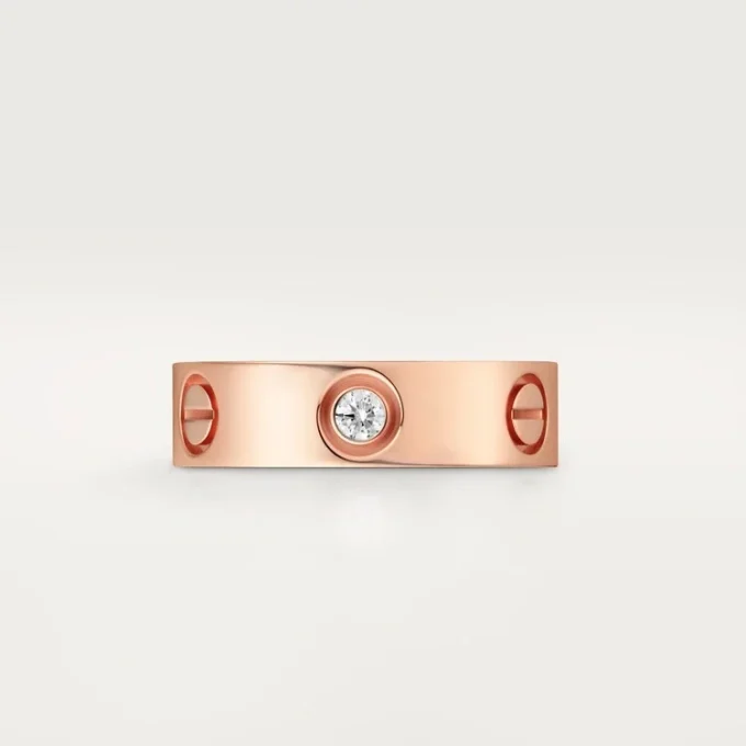 Love-ring, 3 diamanter – Rosagull, Diamanter – Cartier
