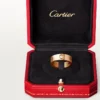 Love-ring, 3 diamanter – Rosagull, Diamanter – Cartier