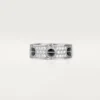 Love-ring, diamantbelagt, keramikk – hvitt gull, keramikk, diamanter – Cartier