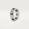 Love-ring, diamantbelagt, keramikk – hvitt gull, keramikk, diamanter – Cartier