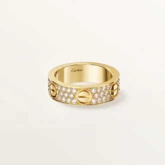 Love-ring, klassisk modell, pavé