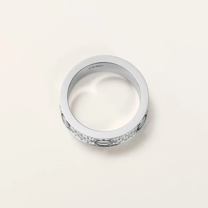 Love-ring, klassisk modell, pavé