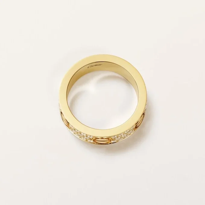 Love-ring, klassisk modell, pavé