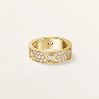 Love-ring, klassisk modell, pavé, 6 diamanter
