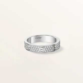 Love-ring, liten modell, pavé