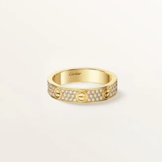 Love-ring, liten modell, pavé