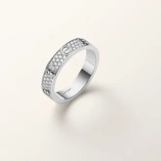 Love-ring, liten modell, pavé