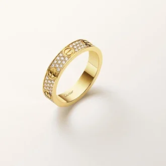 Love-ring, liten modell, pavé