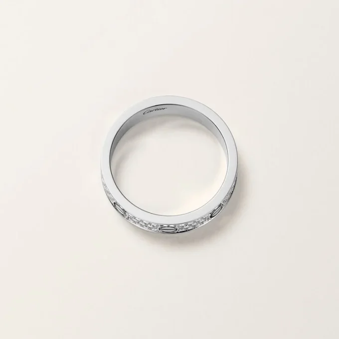 Love-ring, liten modell, pavé