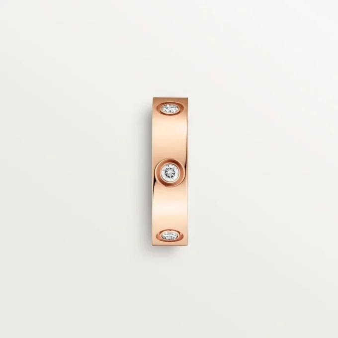 Love-ring – rosagull, diamanter – Cartier