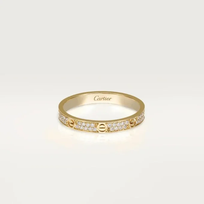 Love-ring, Sm – Gult gull, Diamanter – Cartier