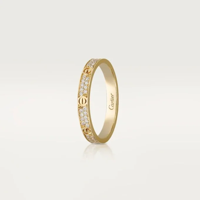 Love-ring, Sm – Gult gull, Diamanter – Cartier