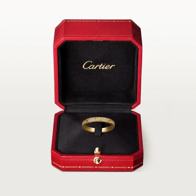 Love-ring, Sm – Gult gull, Diamanter – Cartier