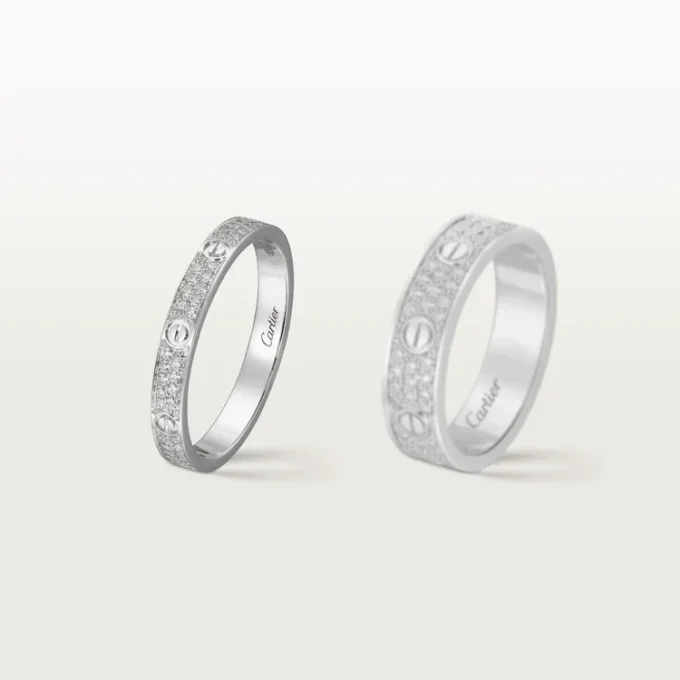 Love-ring, Sm – hvitt gull, diamanter – Cartier