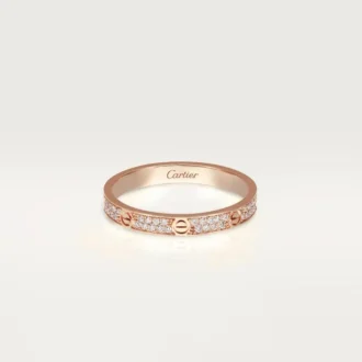Love-ring, Sm – Rosagull, Diamanter – Cartier