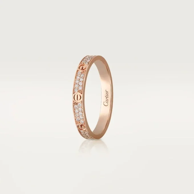 Love-ring, Sm – Rosagull, Diamanter – Cartier